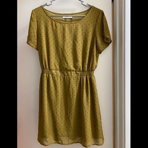 Yellow and Purple Polka dot dress